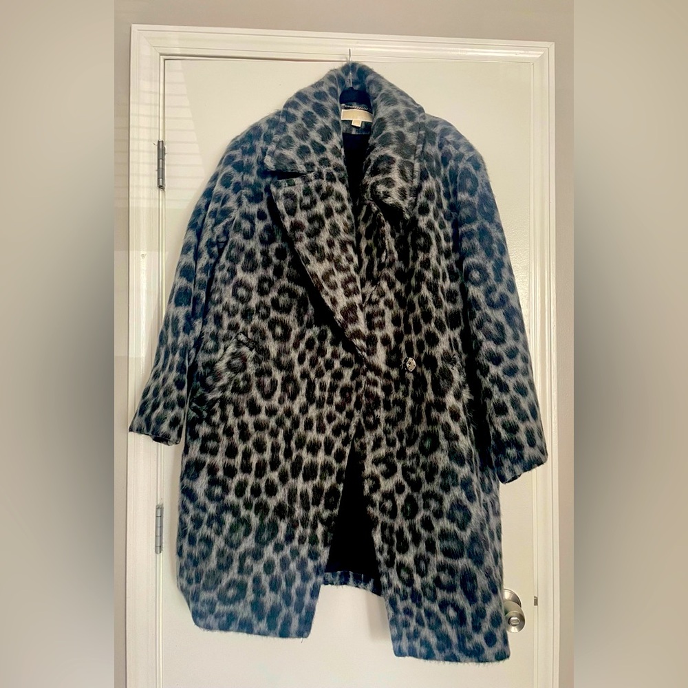 Michael Kors oversized leopard coat